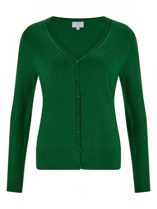 Foto van product CASH-MERE.CH Gebreid vest donkergroen