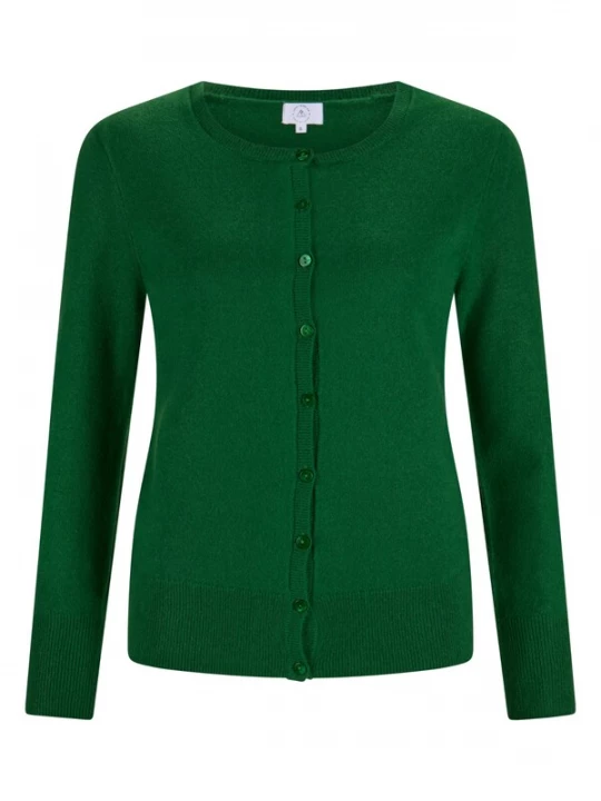 Foto van product CASH-MERE.CH Gebreid vest groen