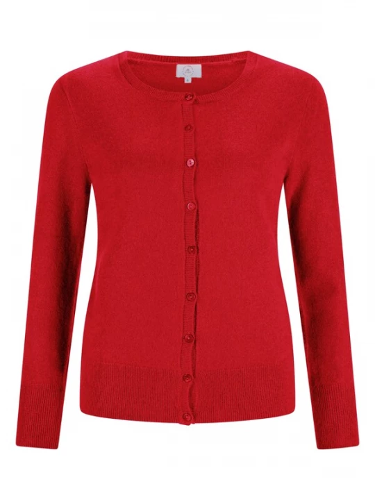 Foto van product CASH-MERE.CH Gebreid vest rood