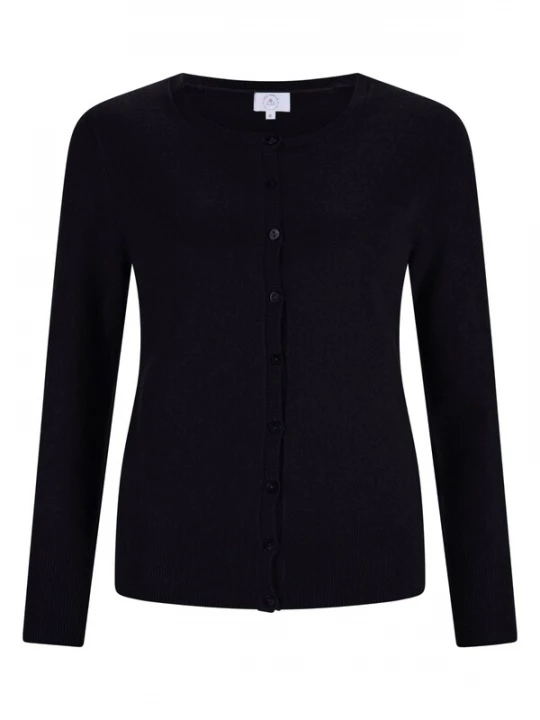 Foto van product CASH-MERE.CH Gebreid vest zwart