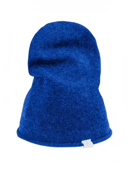 Foto van product CASH-MERE.CH Muts blauw / wit