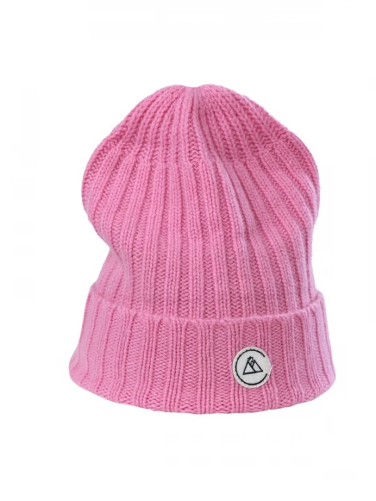 Foto van product CASH-MERE.CH Muts pink / zwart / wit
