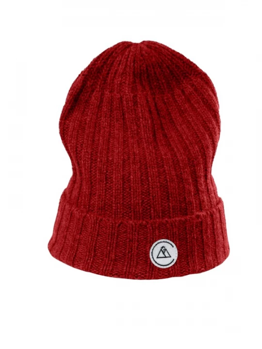 Foto van product CASH-MERE.CH Muts rood / wit