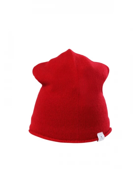 Foto van product CASH-MERE.CH Muts rood / wit