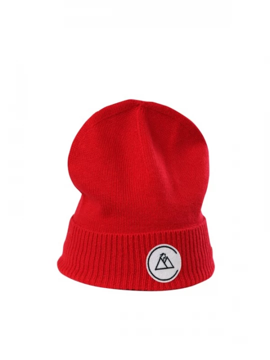 Foto van product CASH-MERE.CH Muts rood / zwart / wit