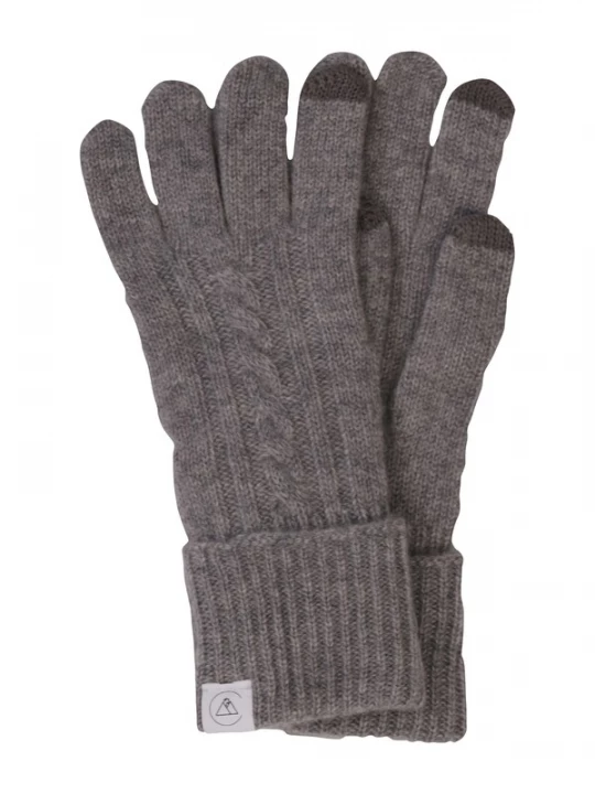 Foto van product CASH-MERE.CH Vingerhandschoenen grijs