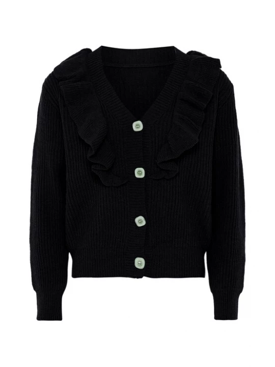 Foto van product caspio Gebreid vest zwart