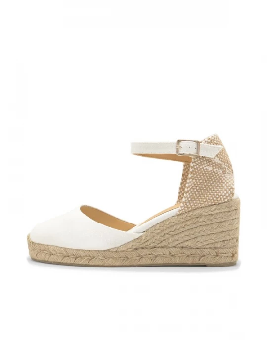 Foto van product Castañer Espadrilles 'Carol' lichtbeige / wit