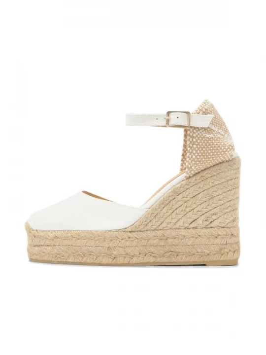 Foto van product Castañer Espadrilles 'Carol' lichtbeige / wit