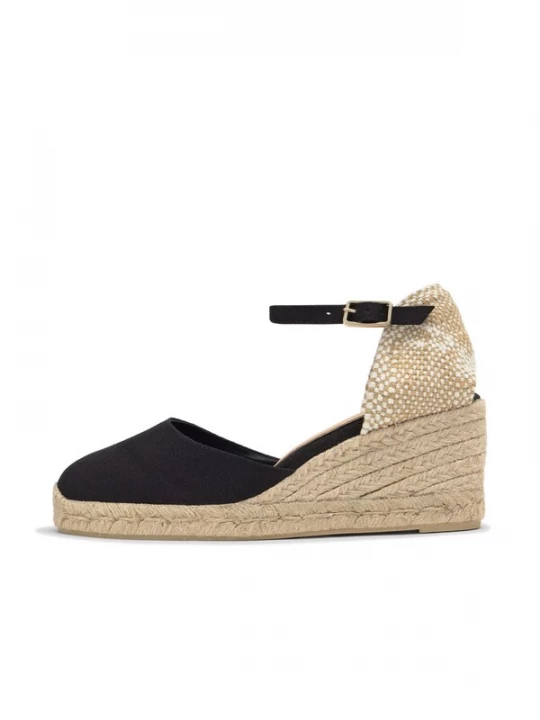 Foto van product Castañer Espadrilles 'Carol' lichtbeige / zwart