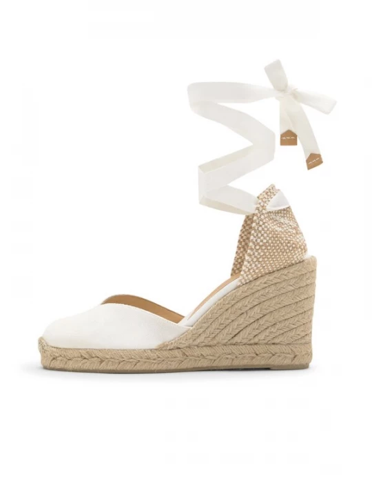 Foto van product Castañer Espadrilles 'Chiara' lichtbeige / wit