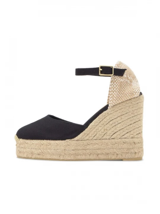 Foto van product Castañer Espadrilles 'Chiarita' lichtbeige / zwart