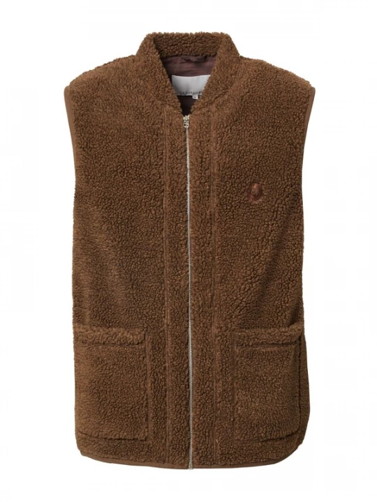 Foto van product Casual Friday Bodywarmer 'Jonson' chocoladebruin