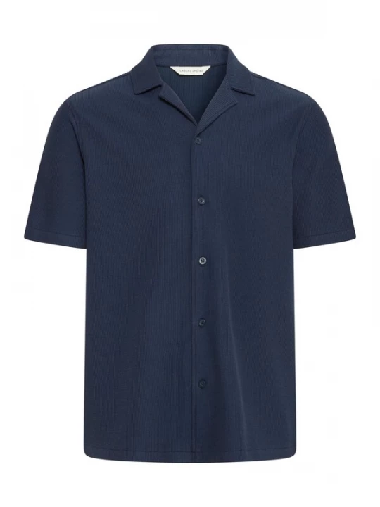 Foto van product Casual Friday Overhemd ' CFARCHER knitted ' donkerblauw