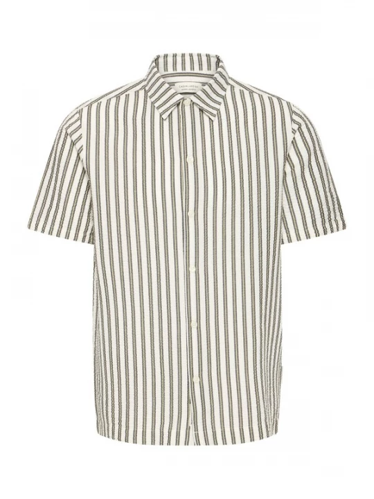 Foto van product Casual Friday Overhemd 'CFHALSTEN' beige / geel / donkergrijs