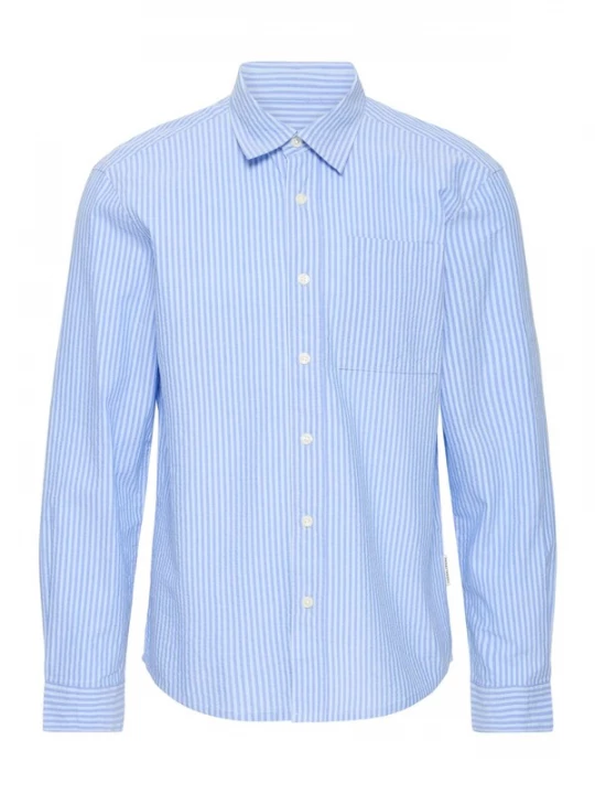 Foto van product Casual Friday Overhemd ' CFJaevon Seersucker ' lichtblauw