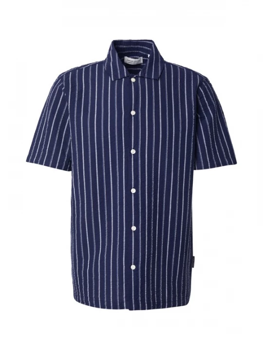 Foto van product Casual Friday Overhemd 'CFKAI' navy / wit