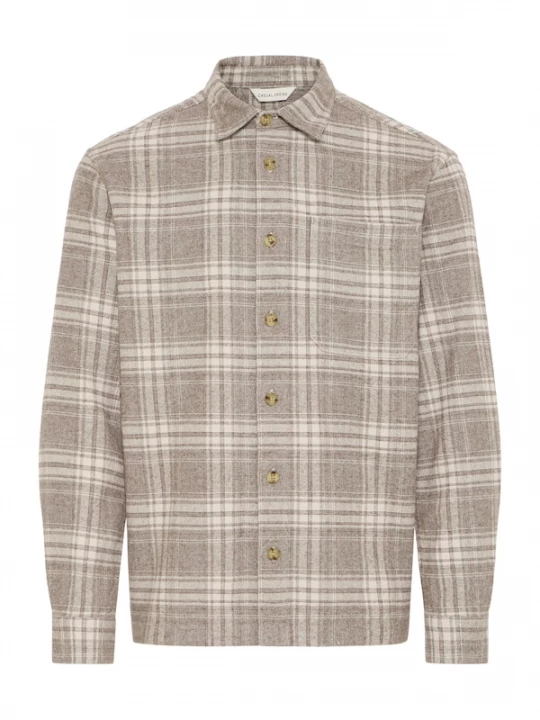 Foto van product Casual Friday Overhemd 'CFLOTUS' lichtbruin / wit