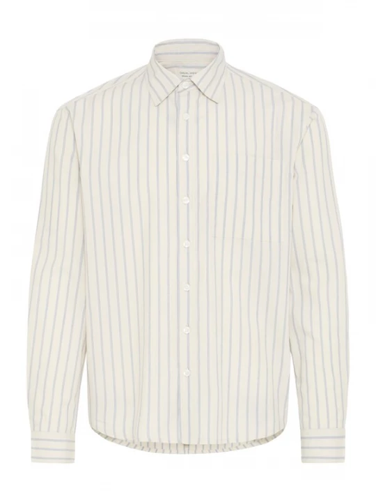 Foto van product Casual Friday Overhemd 'CFZan' sand / duifblauw