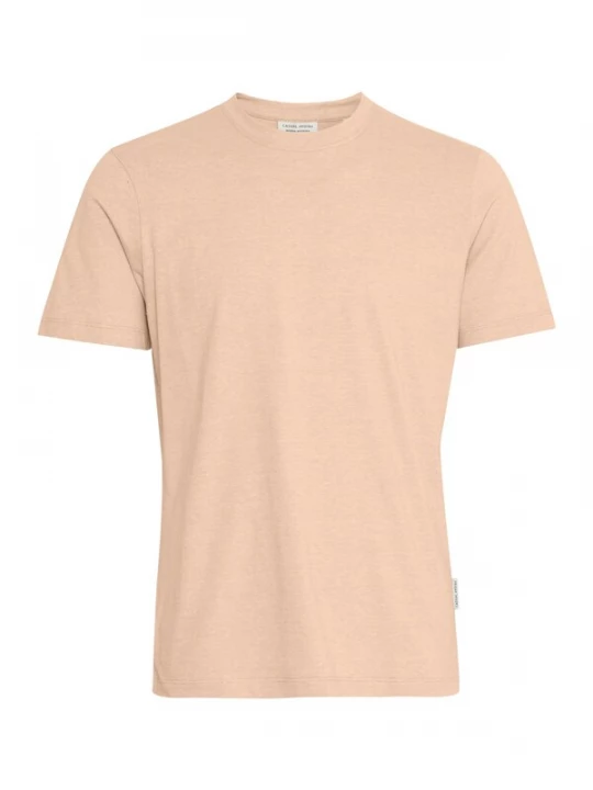Foto van product Casual Friday Shirt ' CFTHOR micro striped tee ' camel