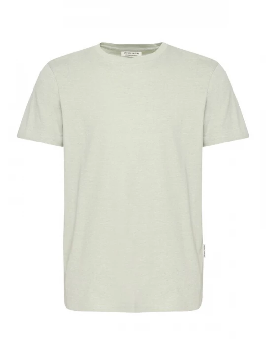 Foto van product Casual Friday Shirt ' CFTHOR micro striped tee ' lichtbruin