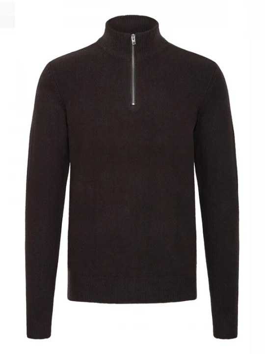 Foto van product Casual Friday Trui ' CFHEINE halfzip ' zwart