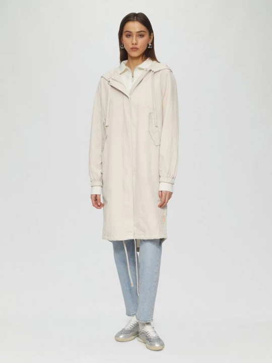 Foto van product Casual nylon parka met capuchon QS beżowy