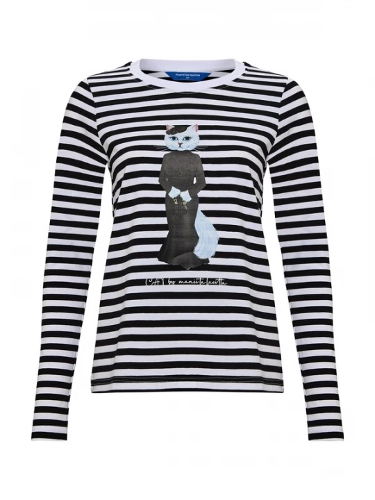Foto van product Cat e Lolette Shirt 'Drama Queen' zwart