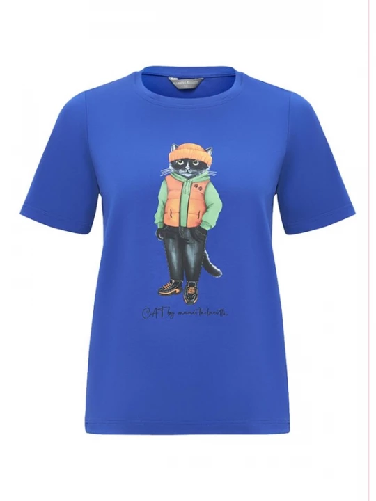 Foto van product Cat e Lolette Shirt 'Hoodie Cat' blauw