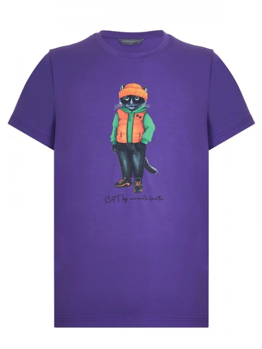 Foto van product Cat e Lolette Shirt 'Hoodie Cat' lila