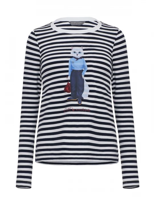 Foto van product Cat e Lolette Shirt 'Mariner Cat' blauw