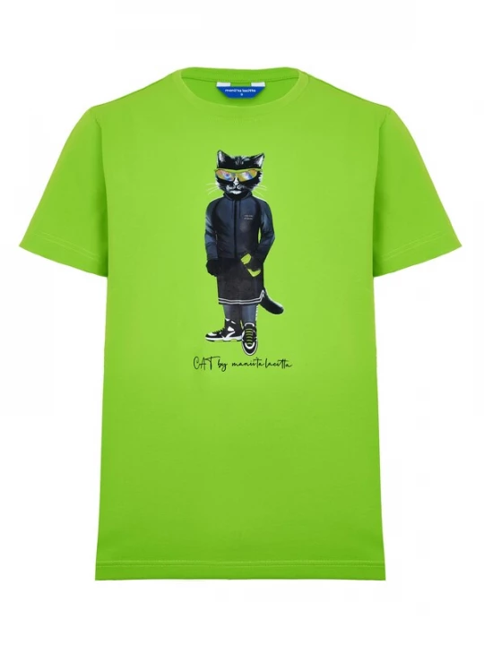Foto van product Cat e Lolette Shirt 'Sport Cat' groen