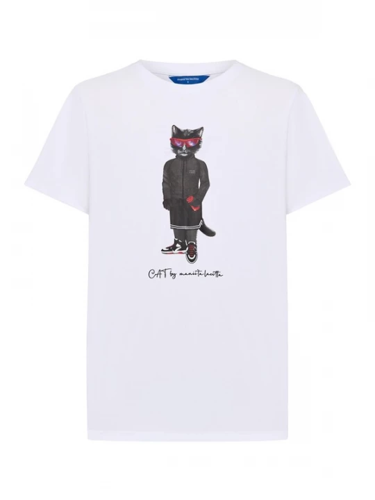 Foto van product Cat e Lolette Shirt 'Sport Cat' wit