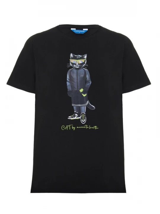 Foto van product Cat e Lolette Shirt 'Sport Cat' zwart