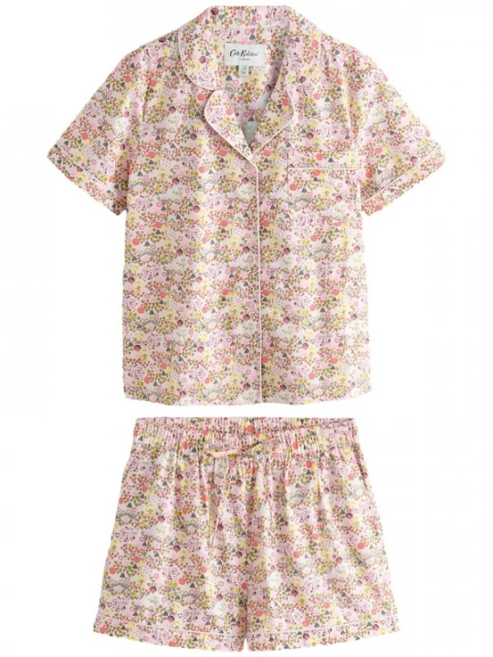Foto van product Cath Kidston Korte pyjama blauw / groen / pastelroze / rood