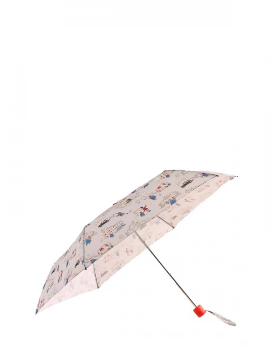 Foto van product Cath Kidston Paraplu 'Paddington London Icons' blauw / pastelblauw / rood / wolwit