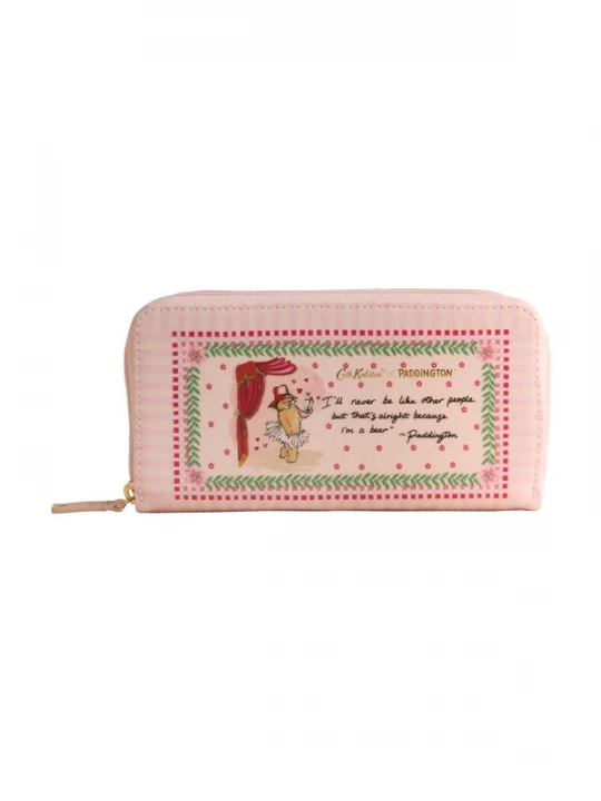 Foto van product Cath Kidston Portemonnee 'Paddington Blossom' groen / rosa / rood / zwart