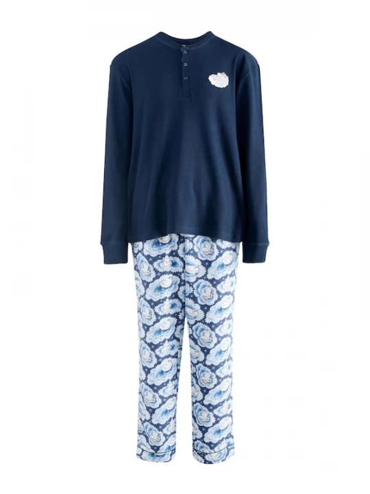 Foto van product Cath Kidston Pyjama lang 'Moomins' navy / pastelblauw / wit