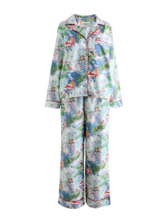 Foto van product Cath Kidston Pyjama opaal / pastelblauw / groen / rood