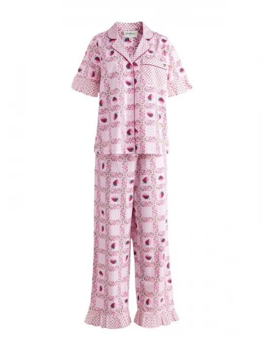 Foto van product Cath Kidston Pyjama rosa / rood / bordeaux / wit