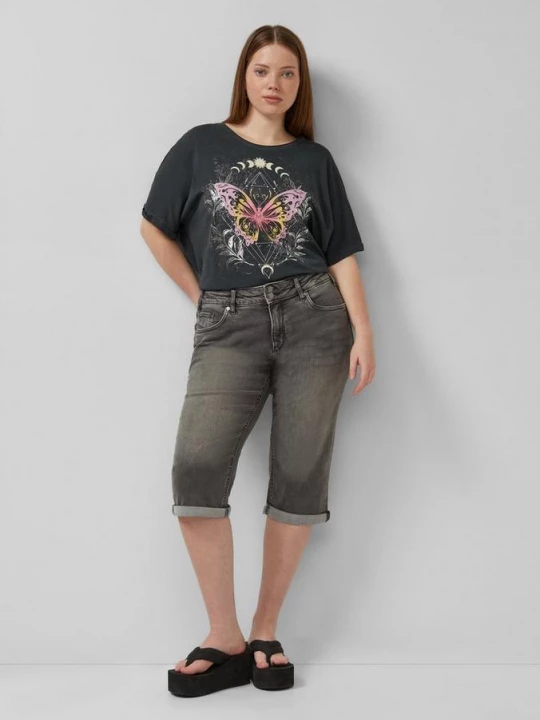 Foto van product Catie / Halfhoog / Capri jeans QS grijs