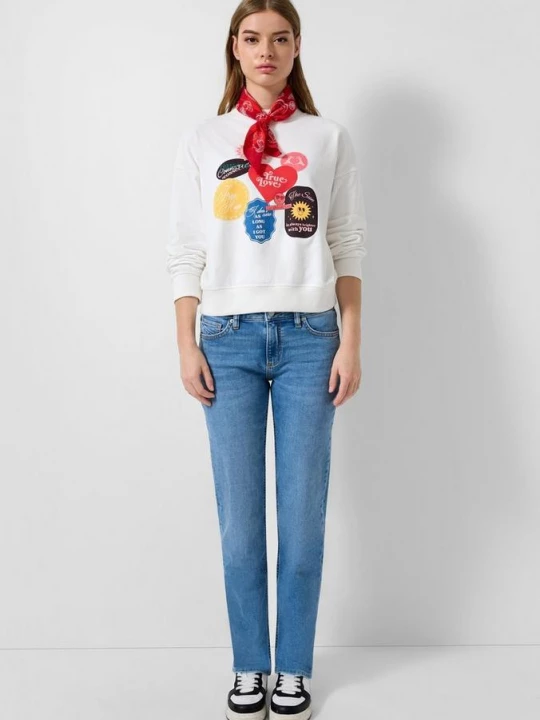 Foto van product Catie jeans / slim fit / halfhoog / rechte pijp QS blauw