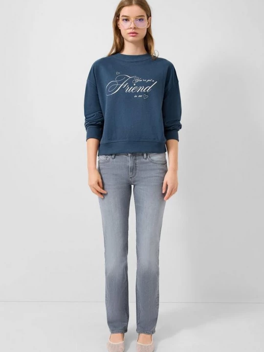 Foto van product Catie jeans / slim fit / halfhoog / rechte pijp QS grijs