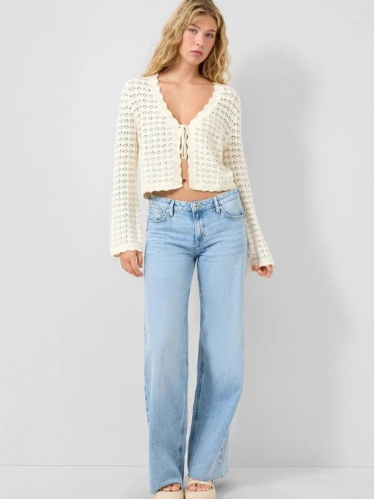 Foto van product Catie jeans / Slim Fit / Halfhoog / Wijde pijpen QS blauw