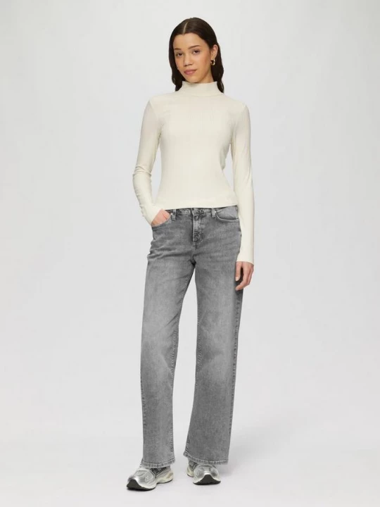 Foto van product Catie jeans / Slim Fit / Halfhoog / Wijde pijpen / Superstretch QS grijs