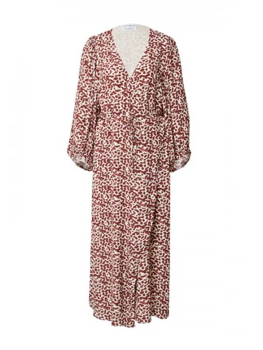 Foto van product CATWALK JUNKIE Jurk 'WILD THINGS' merlot / wit