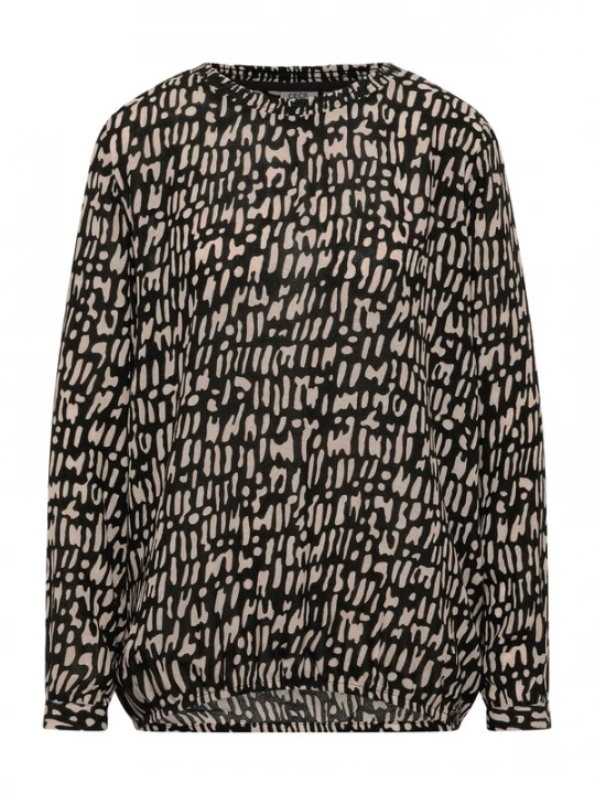 Foto van product CECIL Blouse nude / zwart gemêleerd