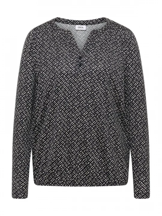 Foto van product CECIL Shirt greige / wit