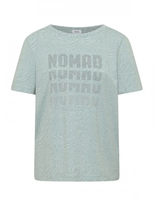 Foto van product CECIL Shirt mintgroen / pastelgroen / zilver