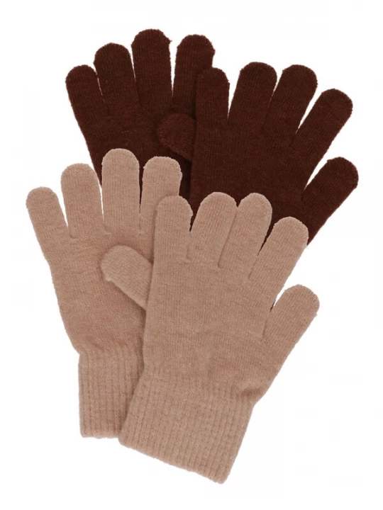 Foto van product CeLaVi Handschoenen beige / donkerbruin